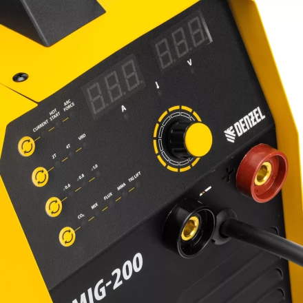 Аппарат инвертор. полуавтомат. cварки IMIG-200, 200 А, ПВ 60%, катушка 5 кг// Denzel 94361 купить в Урае