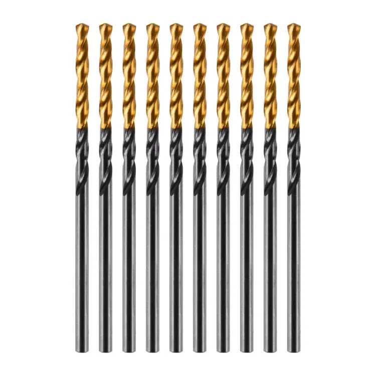 Сверло по металлу, 2 мм, HSS-Tin, Golden Tip, 10 шт. Denzel 717203 купить в Урае