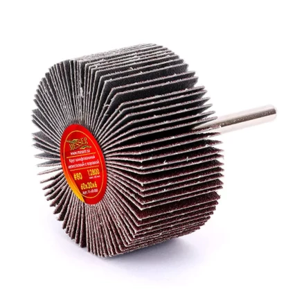 Круг MESSER шлифовальный лепестковый с оправкой (на шпильке) 60х30х6  #80 купить в Урае