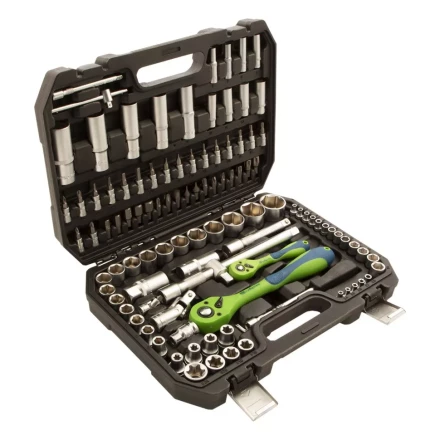 Набор инструментов 108 предметов, CrV, 1/2&quot;, 1/4&quot; Сибртех 13511 купить в Урае