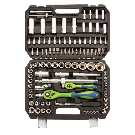 Набор инструментов 108 предметов, CrV, 1/2&quot;, 1/4&quot; Сибртех 13511 купить в Урае