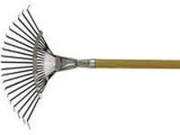 Грабли веерные 20 зубьев с черенком оксидированные плоский зуб  СИБРТЕХ Россия 61779 купить в Урае