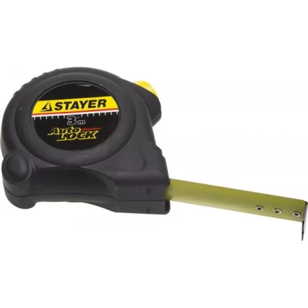 Рулетка STAYER &quot;MASTER&quot; &quot;AUTOLOCK&quot;, корпус с резиновым напылением, автостоп, 3мх16мм 2-34126-03-16_z01 купить в Урае