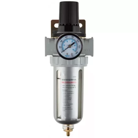 Набор аксессуаров KRAFTOOL &quot;INDUSTRIE QUALITAT&quot; для пневмосистем: манометр, влагоотделитель 6506 купить в Урае