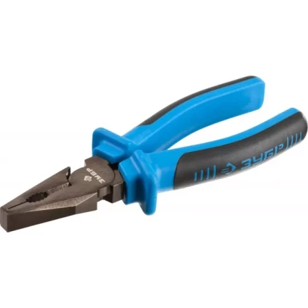 Плоскогубцы комбинированные ЗУБР эксцентриковое расположение шарнира, особостойкое спец. покрытие Н12Х1 (никель/хром), двухкомп рукоятки, 160мм 2201-1-16_z01 купить в Урае
