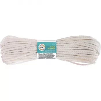 Шнур бельевой полипропиленовый с сердечником  D-5 мм L-15 м белыйELFE 93708 купить в Урае