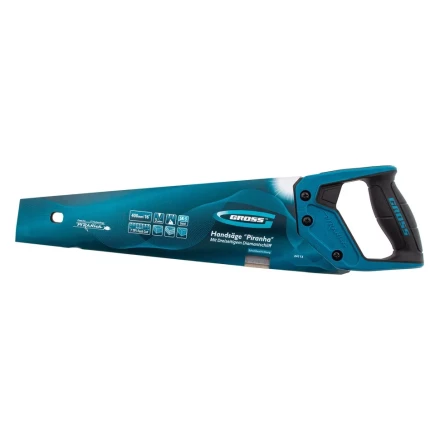 Ножовка по дереву &quot;PIRANHA&quot;, 400 мм, 7 TPI, 3D-зуб, тефлоновое покрытие полотна, двухкомпонентная рукоятка Gross 24113 купить в Урае