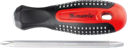 Отвертка комбинированная Fusion SL6,0 / Ph2 мм CrV 3-х компонентная рукоятка &quot;anti slip&quot; Matrix 11451 купить в Урае