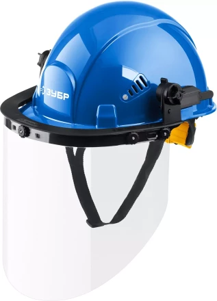 ЗУБР ЗАСЛОН, экран 220 х 385 мм, поликарбон 2 мм, защитный лицевой щиток для крепления на каске, Профессионал (110853) купить в Урае