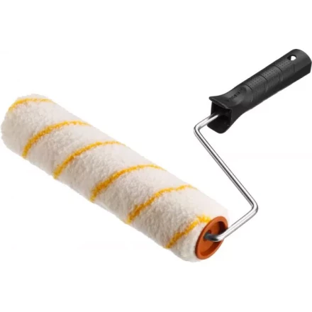 Валик малярный ЗУБР &quot;ОПТИМА -ГИРПАИНТ&quot;, все виды ЛКМ, для ровных поверхностей, полиэстр, ворс 12 мм, бюгель 6 мм, 40х240мм 03516-24 купить в Урае