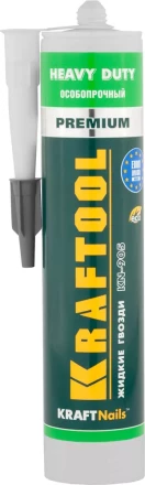 Клей монтажный KRAFTOOL KraftNails Premium KN-905, особопрочный, многоцелевой, без растворителей, 310мл 41348_z01 купить в Урае