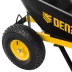 Тачка строительная усиленная объем 140 л 250 кг двухколесная колесо 15х6.00-6 Denzel 69000 купить в Урае