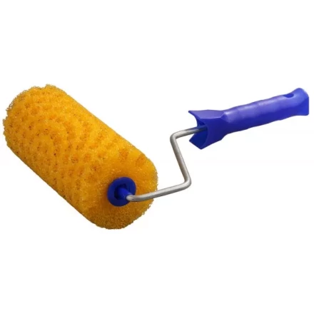 Валик &quot;СТРУКТУРНЫЙ ПОРОЛОН В ГОРОШЕК&quot; малярный в сборе, бюгель 6мм, 80x180мм, STAYER Profi 0367-18 купить в Урае