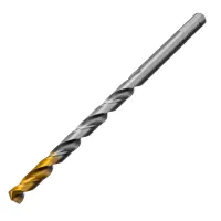 Сверло спиральное по металлу Denzel, 9 х 175 мм, Р6М5, Golden Tip, удлиненное 718262