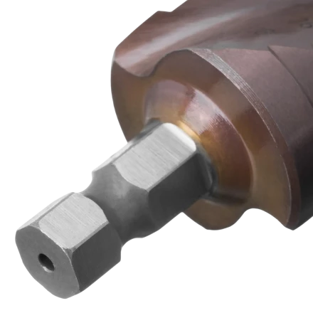 Сверло ступенчатое Denzel 723614, 6-8-10-12-14-16-18-20-22-24-26-28-30мм, Р6М5К5, 6-гр. хвостовик купить в Урае