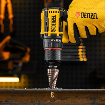 Сверло ступенчатое Denzel 723614, 6-8-10-12-14-16-18-20-22-24-26-28-30мм, Р6М5К5, 6-гр. хвостовик купить в Урае