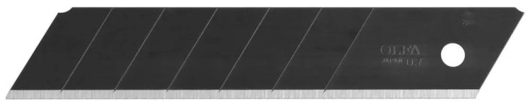 Лезвие OLFA "BLACK MAX" сегментированное, 5шт, 25х126х0,7мм OL-HBB-5B купить в Урае