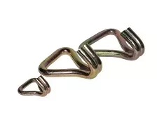 Крюки J-образные двойные для стяжных ремней р-н 1.5 тонн лента 25 мм сталь купить в Урае