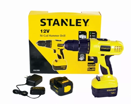 Дрель аккумуляторная Stanley STDC12HBK в кейсе купить в Урае