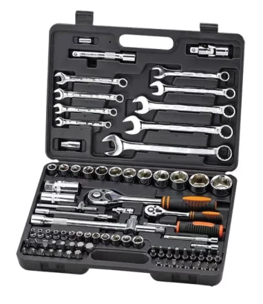 Набор инструментов Кратон TS-18 1/2 1/4 82 предмета 2 28 09 018 купить в Урае