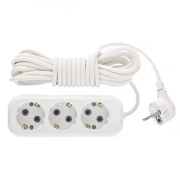 Удлинитель бытовой серия УХз-10-305, с заземлением, 5м, 3 розетки, 10A Stern 95767
