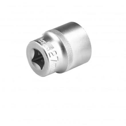 Головка торцевая 27 мм двенадцатигранная CrV под квадрат 1/2 хромированная Stels 13671 купить в Урае
