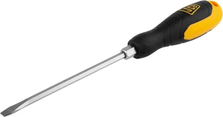 Отвертка JCB, хромомолибденовая сталь S2, двухкомпонентная рукоятка, магнитный наконечник, SL 6,5х150мм JSD017 купить в Урае