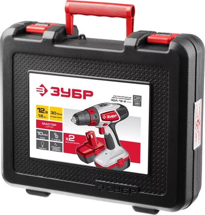 Дрель-шуруповерт 2 АКБ ЗДА-12-2 КИН серия МАСТЕР купить в Урае