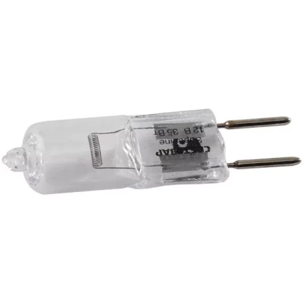 Лампа галогенная СВЕТОЗАР капсульная, прозрачное стекло, цоколь GY6.35, диаметр 12мм, 35Вт, 12В SV-44773-T купить в Урае