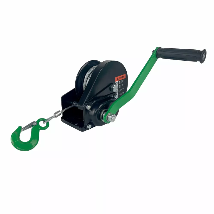 Лебедка ручная барабанная с тормозом HITCH HWB 500 500 кг канат 10 м (SZ073180) купить в Урае