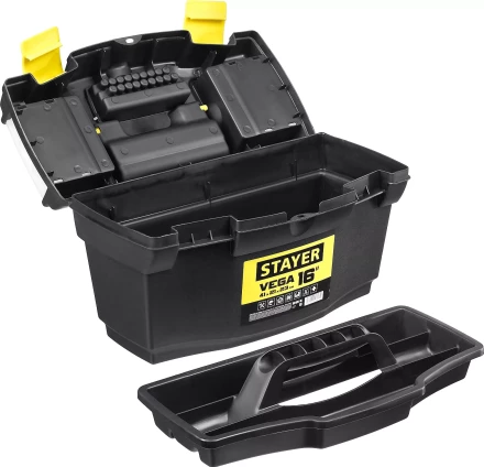 Ящик для инструмента &quot;VEGA-16&quot; пластиковый, STAYER 38105-16_z03 купить в Урае