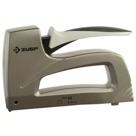 Степлер ЗУБР кабельный цельнометаллический корпус, тип 28, 9-11мм, диаметр кабеля 4,5мм 31579 купить в Урае