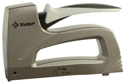 Степлер ЗУБР кабельный цельнометаллический корпус, тип 28, 9-11мм, диаметр кабеля 4,5мм 31579 купить в Урае