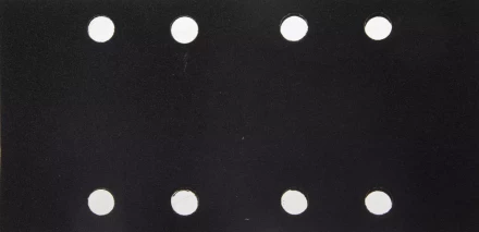 Лист шлиф. универсал. URAGAN &quot;Оптимален для твердых пород дерева&quot; 8 отверстий по линии, для ПШМ, P180, 80х166мм, 50шт 907-22101-180-50 купить в Урае