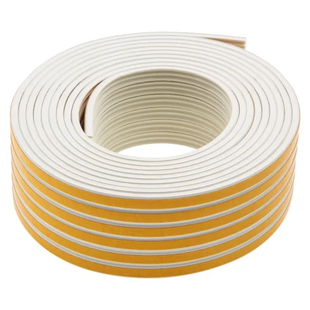 Уплотнитель резиновый, 24 м, профиль &quot;E&quot;, белый Сибртех 88905 купить в Урае