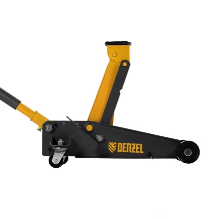 Домкрат гидравлический подкатной 3 т, с фиксатором, быстрый подъем, 135-480 мм, профессиональный Denzel 51138 купить в Урае