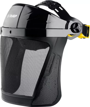 ЗУБР СЕКТОР-С, экран из мелкоячеистой сетки 190 х 339 мм, с храповиком, защитный лицевой щиток, Профессионал (110851) купить в Урае