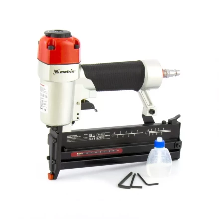 Нейлер-степлер пневматический 2 в 1 гвозди 18GA длина 10-50 мм скобы 18GA длина 13-40 Matrix 57426 купить в Урае