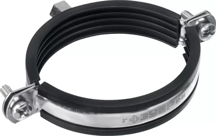 ЗУБР 3, М8/М10, цинк, 10 шт, трубный хомут с гайкой (37880-87-94) купить в Урае