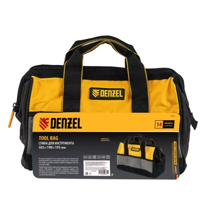 Сумка для инструмента, 305х190х195 мм, 14 карманов// Denzel 90292 купить в Урае