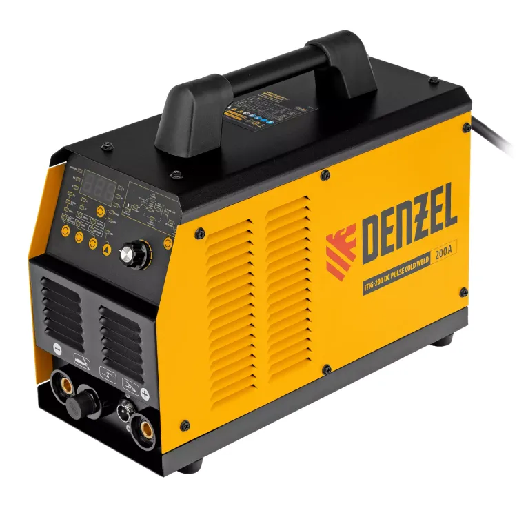Аппарат инвертор. аргонодуговой сварки ITIG-200 DС Pulse Cold Weld, 200 А, ПВ 60%// Denzel 94329 купить в Урае