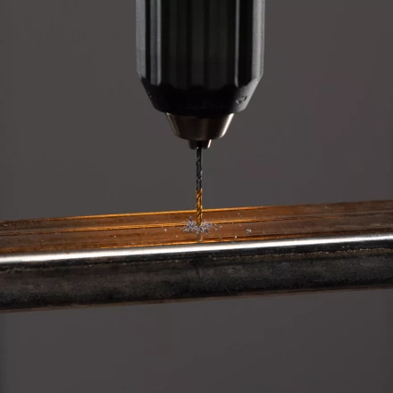 Сверло по металлу, 3 мм, HSS-Tin, Golden Tip, 10 шт. Denzel 717205 купить в Урае