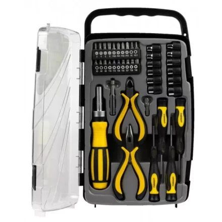 Набор STAYER &quot;MASTER&quot;: Отвертка реверсивная с эргономичной ручкой, с насадками, в пластмассовом боксе, 41 предмет 25311-H41 купить в Урае