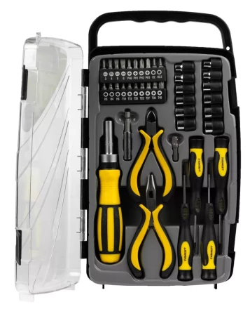 Набор STAYER &quot;MASTER&quot;: Отвертка реверсивная с эргономичной ручкой, с насадками, в пластмассовом боксе, 41 предмет 25311-H41 купить в Урае