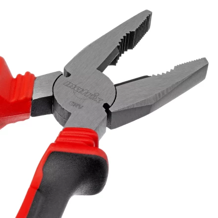 Плоскогубцы комбинированные Matrix, 200 мм, хром-ванадий, двухкомпонентные рукоятки, 17092 купить в Урае