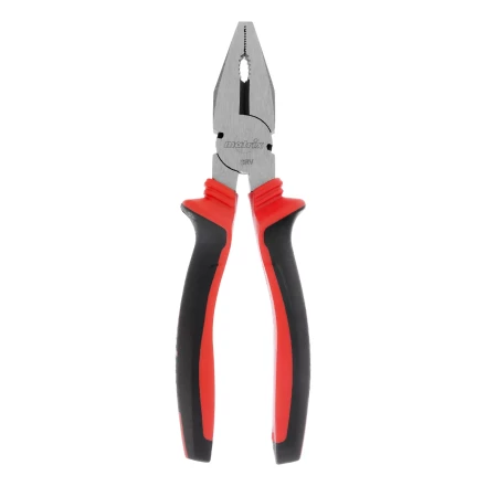 Плоскогубцы комбинированные Matrix, 200 мм, хром-ванадий, двухкомпонентные рукоятки, 17092 купить в Урае