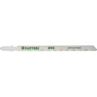 Полотна KRAFTOOL, T318B, для эл/лобзика, HSS, по металлу (2,5-6мм), EU-хвост., шаг 2мм, 110мм, 2шт 159552-2