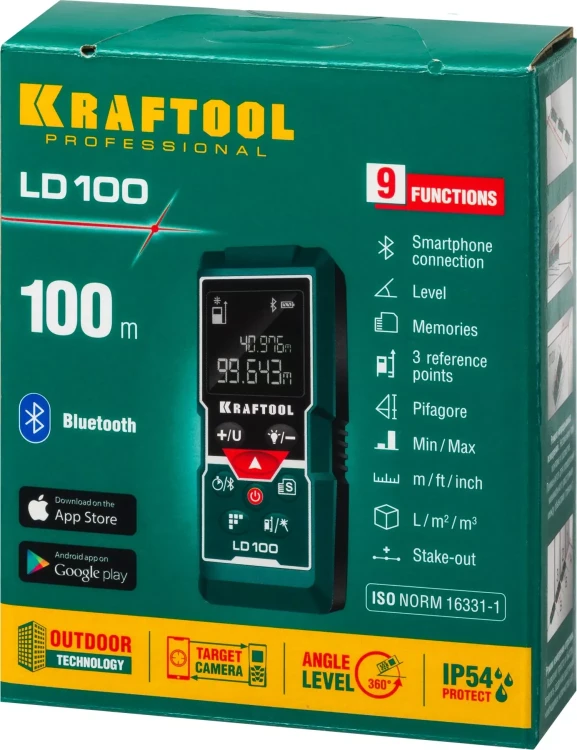 Дальномер лазерный LD-100, 100м 34765 купить в Урае