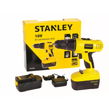 Дрель аккумуляторная Stanley STDC18HBK в кейсе купить в Урае
