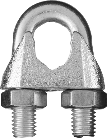 Зажим троса DIN 741, оцинкованный, 16мм, 10 шт, STAYER Master 30535-16 30535-16 купить в Урае